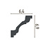 Grand Decor Kroonlijst P819 (69 x 64 mm), polyurethaan, lengte 2 m