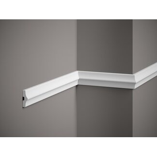 Lijst & Ornament Plint MD026 (45 x 15 mm), lengte 2 m