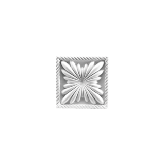 Grand Decor Ornament D400 (11 x 11 х 2,8 cm), polyurethaan