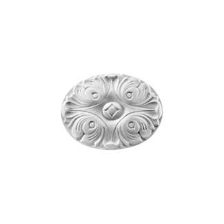 Grand Decor Ornament D489 (15,4 x 11,5 cm x 1,6 cm), polyurethaan