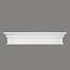 Grand Decor Grand Decor Fronton, gevelornament, kozijn, deuromlijsting D419 (123,5 x 25 x 9 cm), polyurethaan