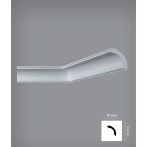 Italstyl Plafondlijst IT765 – Sierlijst 70 x 70 mm, lengte 200 cm (XPS)