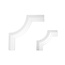 Grand Decor CR727A hoekbochten (130 x 130 mm), polyurethaan, set (4 hoeken)
