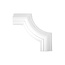 Grand Decor CR727B hoekbochten (80 x 80 mm), polyurethaan, set (4 hoeken)