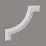 Grand Decor CR727A hoekbochten (130 x 130 mm), polyurethaan, set (4 hoeken)