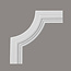 Grand Decor CR727B hoekbochten (80 x 80 mm), polyurethaan, set (4 hoeken)