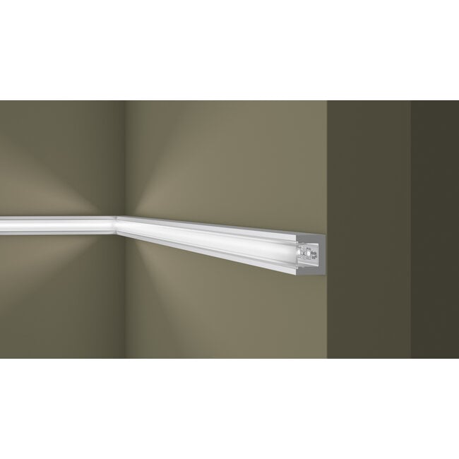 NMC Wallstyl IL12 (20 x 25 mm), HDPS, lengte 2 m. Incl. Diffusor.