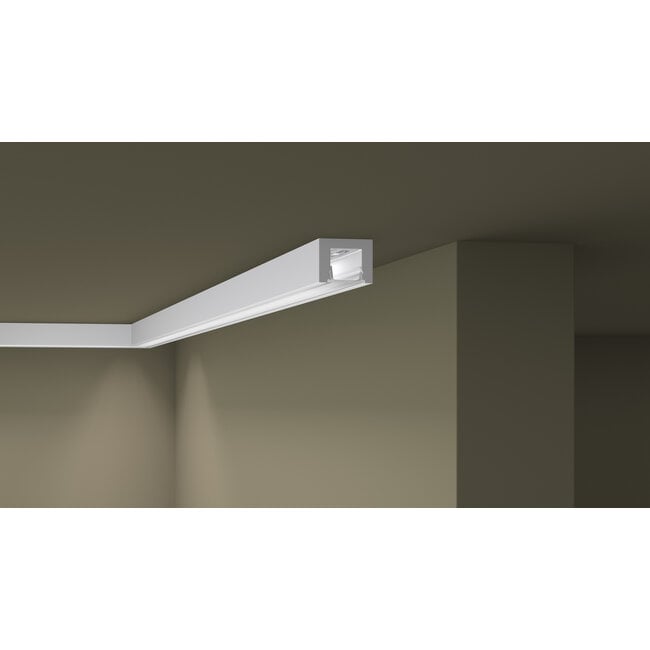 NMC Wallstyl IL12 (20 x 25 mm), HDPS, lengte 2 m. Incl. Diffusor.