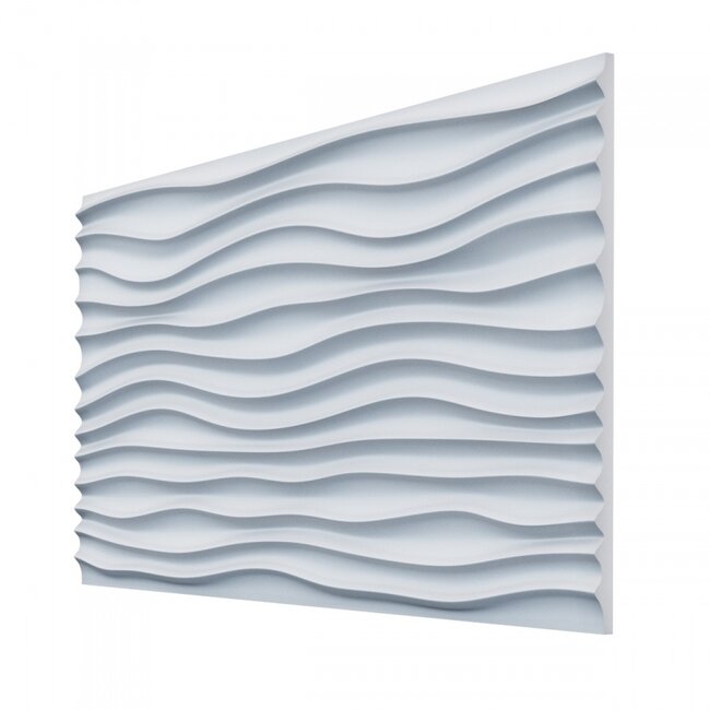 Art Décor 3D WALL PANEL W 341 Wave / Liquid Polyurethaan (120 x 60 x 2.5 cm)