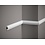 Lijst & Ornament Sierlijst Plint MD002 – Afwerklijst lambrisering (40x18mm) | Lengte 2 meter