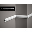 Lijst & Ornament Plint MD002 (40 x 18 mm), lengte 2 m
