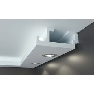 Tesori KD408 (195 x 80 mm), lengte 1,15 m, Koof LED voor indirecte / directe verlichting XPS