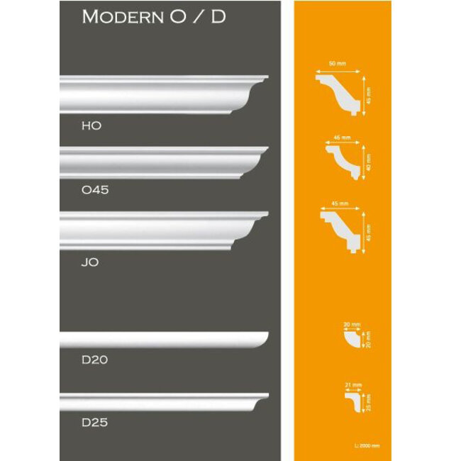 Homestar HO (45 x 50 mm), lengte 2 m