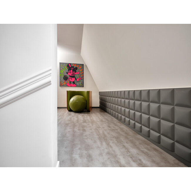 NMC 3D Wallpanel / Wandpaneel Square Polyurethaan - 5 Wandpanelen (1135 x 380 x 30 mm)