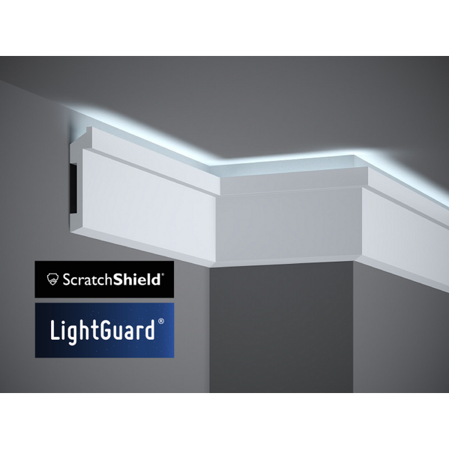 Lijst & Ornament Plint MD025 LED (110 x 27 mm), lengte 2 m