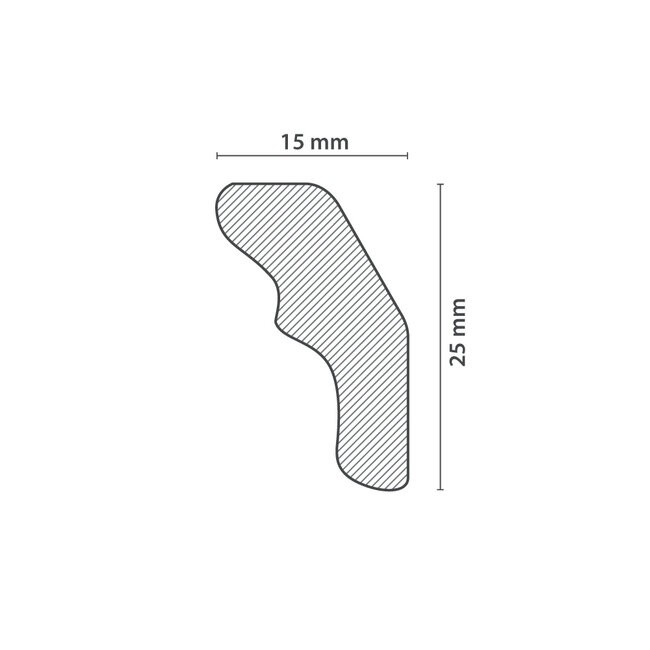 Homestar S25 (25 x 15 mm), lengte 2 m