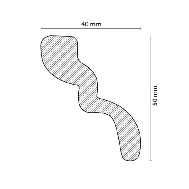 Homestar S50 (50 x 40 mm), lengte 2 m