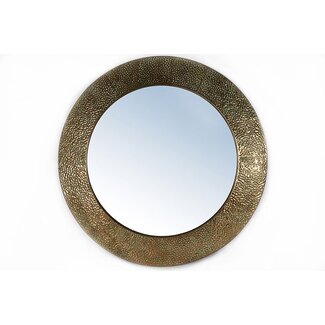 Lijst & Ornament Spiegel koper Diameter 84 cm