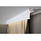 Lijst & Ornament Gordijnkoof LED QL035 (120 x 40 mm), lengte 2 m, HDPS, lengte 2 m