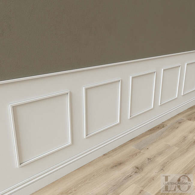 Lijst & Ornament Plint MD010 (15 x 15 mm), lengte 2 m