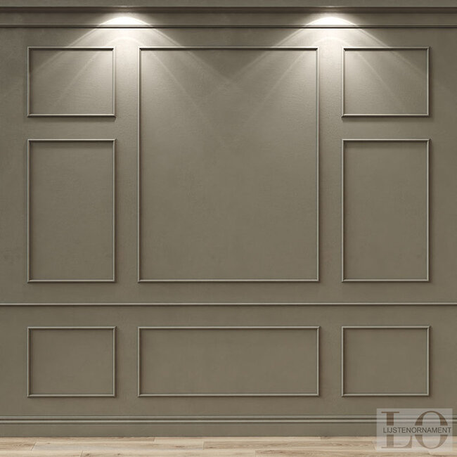 Lijst & Ornament Plint MD413 (25 x 12 mm), HDPS, lengte 2 m