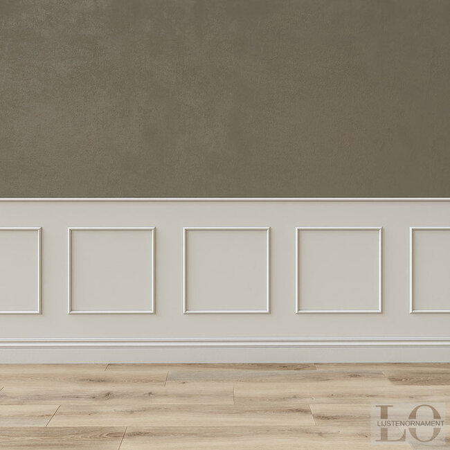 Lijst & Ornament Plint QL022 (20 x 10 mm), lengte 2 m