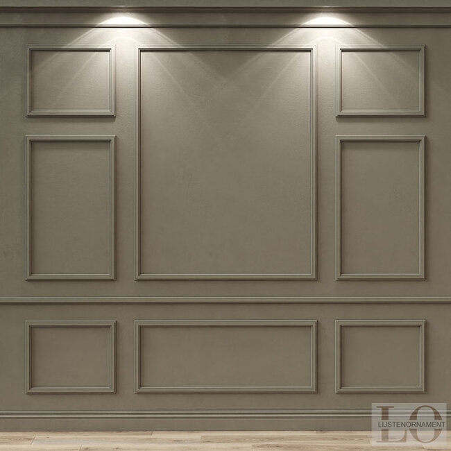Lijst & Ornament Plint MD317 (45 x 15 mm), HDPS, lengte 2 m