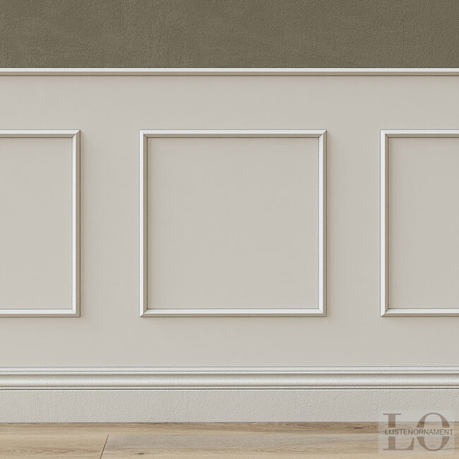 Lijst & Ornament Plint QL022 (20 x 10 mm), lengte 2 m