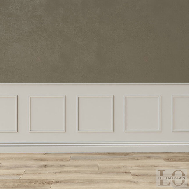 Lijst & Ornament Plint MD012 (20 x 5 mm), lengte 2 m