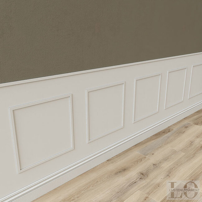 Lijst & Ornament Plint MD012 (20 x 5 mm), lengte 2 m