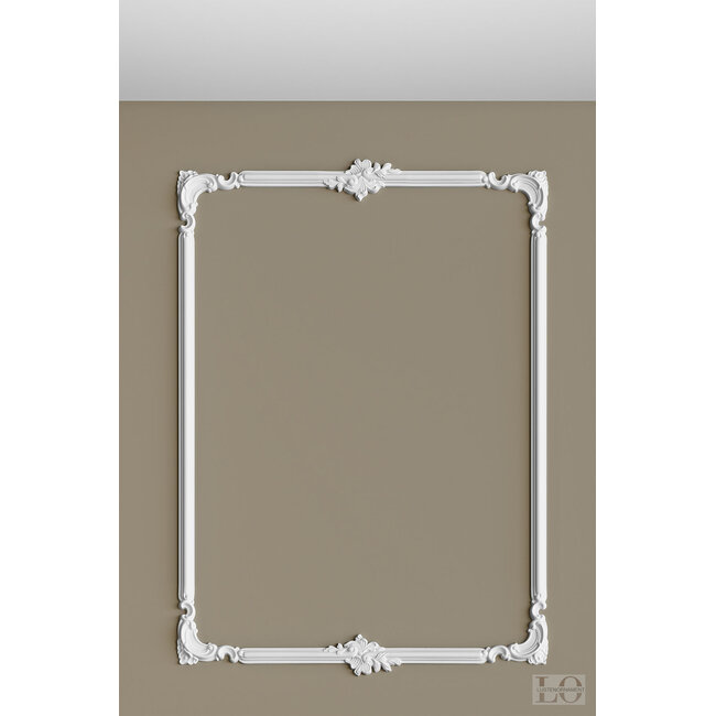 Grand Decor CR810B hoekbochten (200 x 190 mm), polyurethaan, set (4 hoeken)