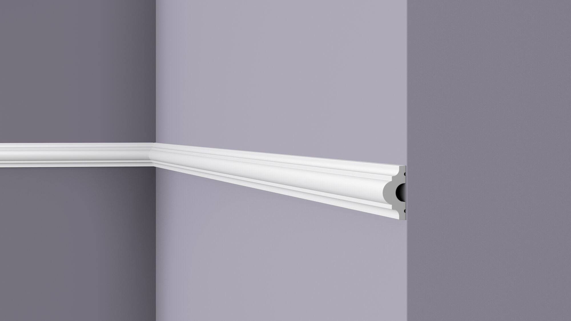 2 Meter WL2 Wandleiste WALLSTYL NMC Rahmen Leisten Deckenleisten - Pareto Decor