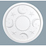Grand Decor Rozet MOON AND STARS diameter 46,0 cm babykamer / kinderkamer