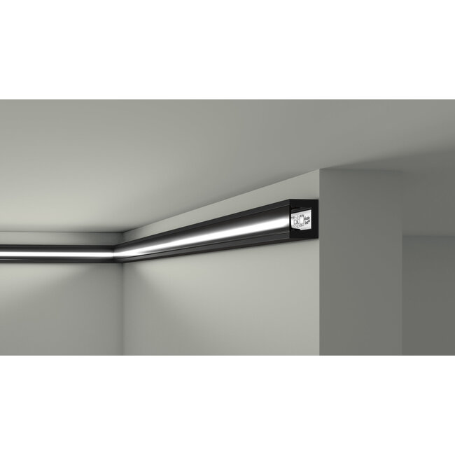 NMC Wallstyl IL12 BLACK (20 x 25 mm), HDPS, lengte 2 m