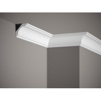 Lijst & Ornament Plint MD145 (60 x 60 mm), HDPS, lengte 2 m
