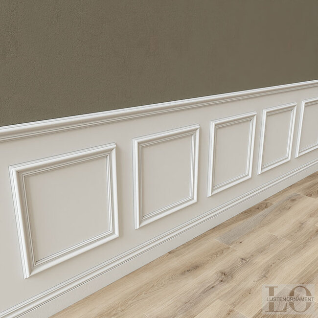 Lijst & Ornament Plint MD346 (61 x 23 mm), lengte 2 m