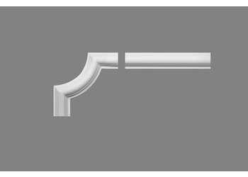 Lijst & Ornament Decoratieve hoekbocht MD002-10 – 154x154 mm – set van 4 hoeken