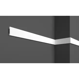 Grand Decor Muurplint / Vloerplint HCR504 (48 x 10 mm),  lengte 2 m