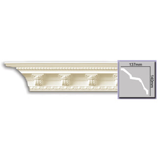 Grand Decor Kroonlijst C919  (140 x 137 mm), polyurethaan, lengte 2 m
