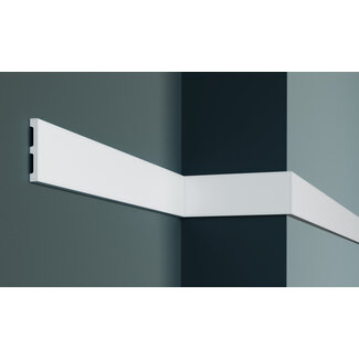 Grand Decor Platte plint CR932 (80 x 11 mm) polyurethaan, lengte 2 m