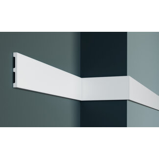 Grand Decor Platte plint CR956 (100 x 12 mm) polyurethaan, lengte 2 m