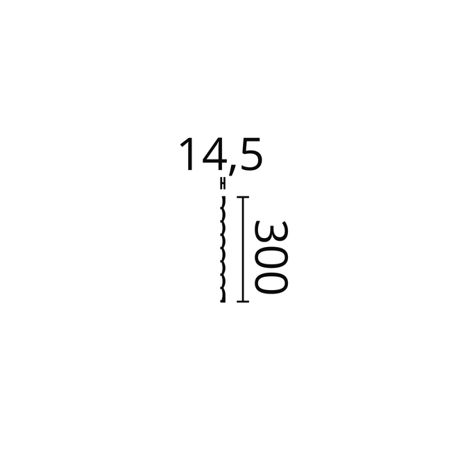 NOËL & MARQUET DORIQUE  WANDPANELEN 30 cm breed, lengte 2 meter