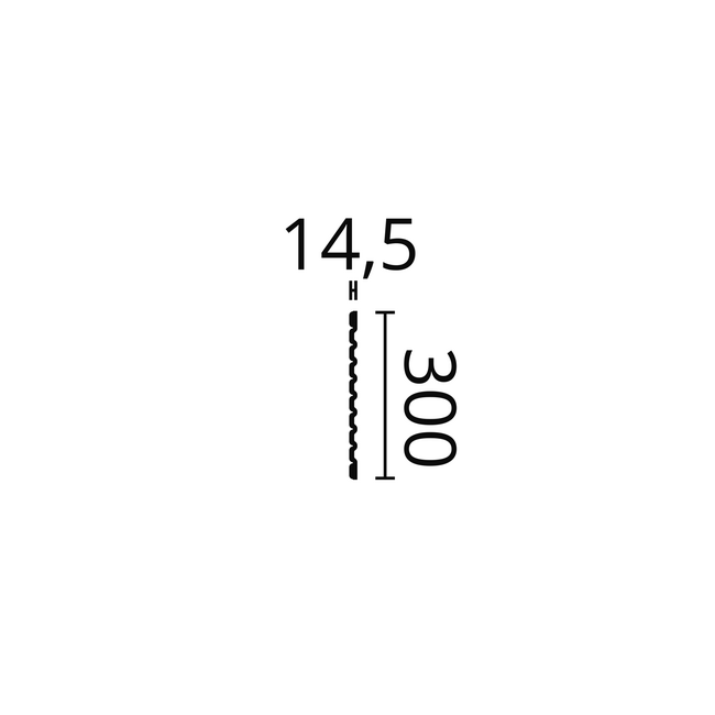 NOËL & MARQUET CANELÉ L  WANDPANELEN 30 cm breed, lengte 2 meter