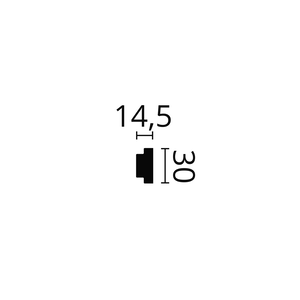 NMC Wallstyl WL10 (30 x 14,5 mm), lengte 2 m