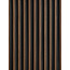 Lijst & Ornament 3D Wall Panel L0104T LAMELLI STRETTO | 12 cm breed | lengte 2 meter | Donkerbruin Eiken