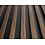 Lijst & Ornament 3D Wall Panel L0104T LAMELLI STRETTO | 12 cm breed | lengte 2 meter | Donkerbruin Eiken
