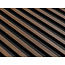 Lijst & Ornament Wall Panel L0104T LAMELLI STRETTO | 12 cm breed | lengte 2 meter | Donkerbruin Eiken