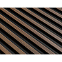 Lijst & Ornament Wall Panel L0104T LAMELLI STRETTO | 12 cm breed | lengte 2 meter | Donkerbruin Eiken