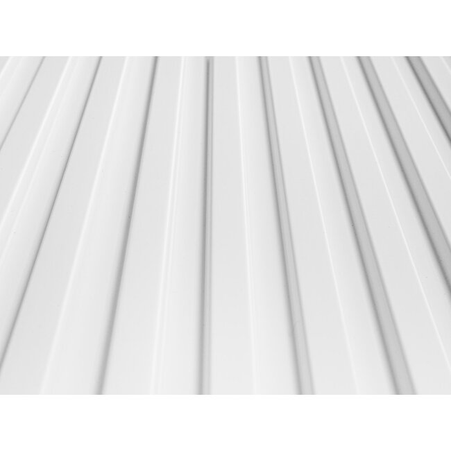 Lijst & Ornament 3D Wall Panel L0101T LAMELLI STRETTO | 12 cm breed | lengte 2 meter | Wit