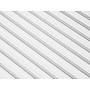 Lijst & Ornament Wall Panel L0101T LAMELLI STRETTO | 12 cm breed | lengte 2 meter | Wit